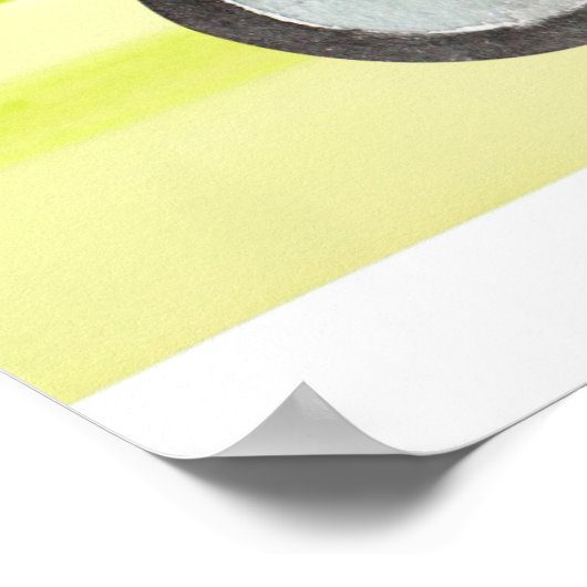 ゴルファーのテディベア男の赤ちゃん ポスター (角)