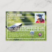 ゴルファーのトレーディングカードの土産 コーリングカード (裏面)