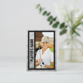 ゴルファーのトレーディングカード |トーナメントのお土産 |黒 コーリングカード (スタンド正面)