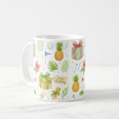 ゴルファーのハワイアンギフトをテーマにしたゴルフハワイ コーヒーマグカップ (正面左)