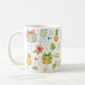 ゴルファーのハワイアンギフトをテーマにしたゴルフハワイ コーヒーマグカップ (左)