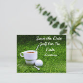 ゴルファーのパーティー  ポストカード (スタンド正面)