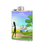 ゴルファーのビニール包まれたフラスコ フラスク (左)