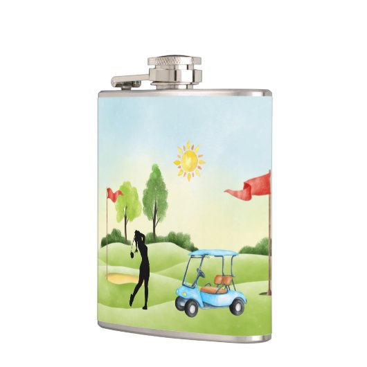 ゴルファーのビニール包まれたフラスコ フラスク (左)