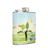 ゴルファーのビニール包まれたフラスコ フラスク (右)