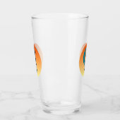 ゴルファーのブラックシルエット画像 タンブラーグラス (左)