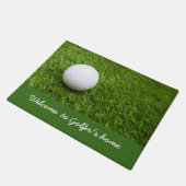 ゴルファーのホームマットへようこそ ドアマット (アングル)