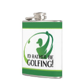 ゴルファーのメンズをゴルフにしたいゴルフおもしろいユーモア フラスク (左)