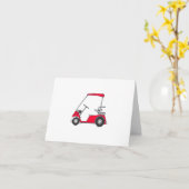 ゴルファーのユーモアのある誕生日カード カード (黄色い花)