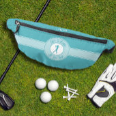 ゴルファーのユーモゴルフTeeスポーツモノグラムティール(緑がかった色) ファニーパック