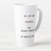 ゴルファーのヴィンテージ カフェラテマグ (右アングル)