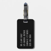 ゴルファーのヴィンテージ ラゲッジタグ (裏面縦)