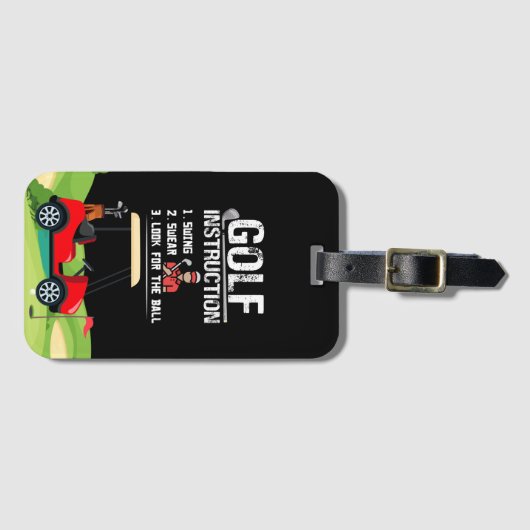 ゴルファーの住宅装飾のためのゴルフ指おもしろい示 ラゲッジタグ (正面横)