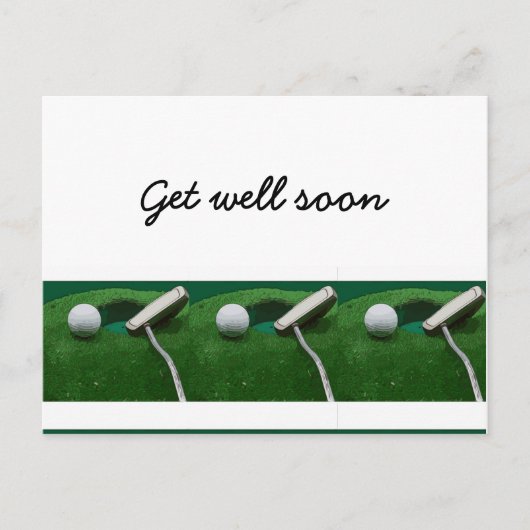 ゴルファーの体調が良くなる ポストカード (正面)