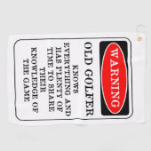 ゴルファーの古いゴルフタオル ゴルフタオル (横)