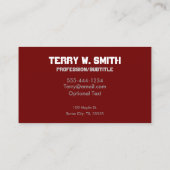 ゴルファーの名刺 名刺 (裏面)