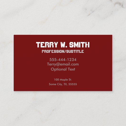 ゴルファーの名刺 名刺 (裏面)