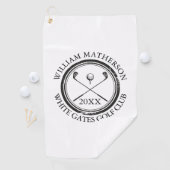 ゴルファーの名前、クラブ名、日にちをカスタマイズ ゴルフタオル (インサイチュ)