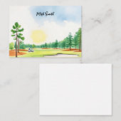 ゴルファーの名称付きゴルフ場 ノートカード (正面/裏面)