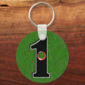 ゴルファーの夢 – ホールインワン！ キーホルダー (正面)