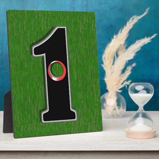 ゴルファーの夢 – ホールインワン！ フォトプラーク (側面)