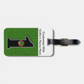 ゴルファーの夢- 1つの穴! ラゲッジタグ (裏面横)