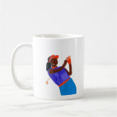 ゴルファーの女性 コーヒーマグカップ (左)