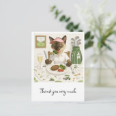 ゴルファーの女食べ性はクラブハウスの料理だ ポストカード (スタンド正面)