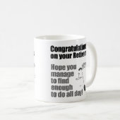 ゴルファーの引退おめでとう コーヒーマグカップ (正面右)