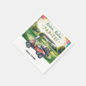 ゴルファーの引退パーTパーティーゴルフがコースで スタンダードカクテルナプキン (角)