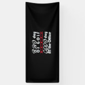 ゴルファーの悪日 横断幕 (縦)