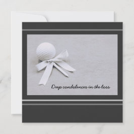 ゴルファーの敗北の灰色でのゴルフの哀悼