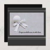 ゴルファーの敗北の灰色でのゴルフの哀悼 (正面/裏面)