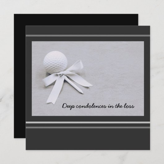 ゴルファーの敗北の灰色でのゴルフの哀悼 (正面/裏面)