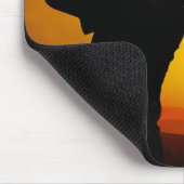 ゴルファーの日没 マウスパッド (コーナー)