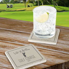 ゴルファーの生活がより良いゴルフ引用文スポーツ ストーンコースター