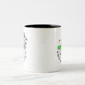 ゴルファーの祖父 ツートーンマグカップ (中央)