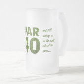 ゴルファーの第40誕生会 フロストグラスビールジョッキ (正面右)