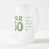 ゴルファーの第50誕生会 フロストグラスビールジョッキ (正面右)