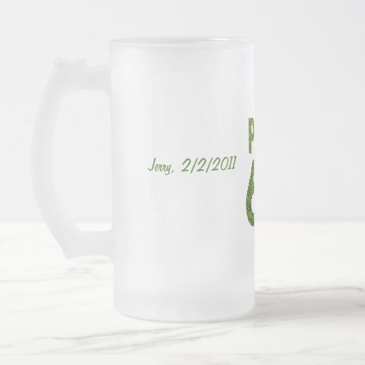 ゴルファーの第60誕生会の標準60のギフト フロストグラスビールジョッキ (左)