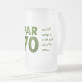 ゴルファーの第70誕生会 フロストグラスビールジョッキ (正面右)