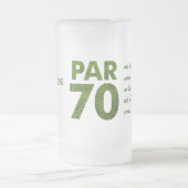 ゴルファーの第70誕生会 フロストグラスビールジョッキ (中央)
