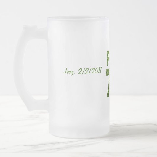 ゴルファーの第70誕生会 フロストグラスビールジョッキ (左)