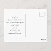 ゴルファーの結婚式グリーンを入れる日付を保存する ポストカード (裏面)