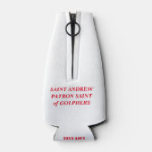 ゴルファーの聖アンドリュー保護聖人 ボトルクーラー (裏面)