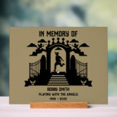 ゴルファーの葬儀を偲んで アクリルサイン (ニュートラル)