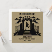ゴルファーの葬儀を記念して カード (正面/裏面インサイチュ)