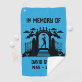 ゴルファーの葬儀を記念して ゴルフタオル (インサイチュ)