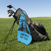 ゴルファーの葬儀を記念して ゴルフタオル (グリーン)