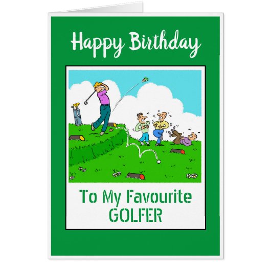 ゴルファーの誕生日おめでとう (正面)